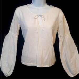 Abercrombie & Fitch white Shirt/Blouse Top M size